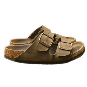 Womens Birkenstock Arizona in Tobacco Brown, Size 38 (7-7.5)